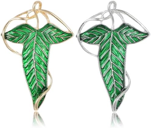 Amazon.com: EKZ Elegance Elven Green Tree Leaf Enamel Pin,Cloak